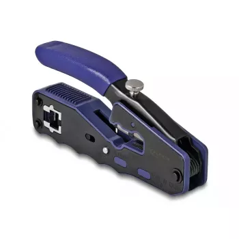 DeLOCK 90577 kabeļu presēšanas knaibles Presēšanas rīks Melns Zils Platums 62 mm Garums 135 mm Augstums 20 mm