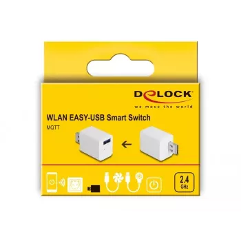 Smart Plug DeLOCK 11828 Indoor Wi-Fi 2A balta