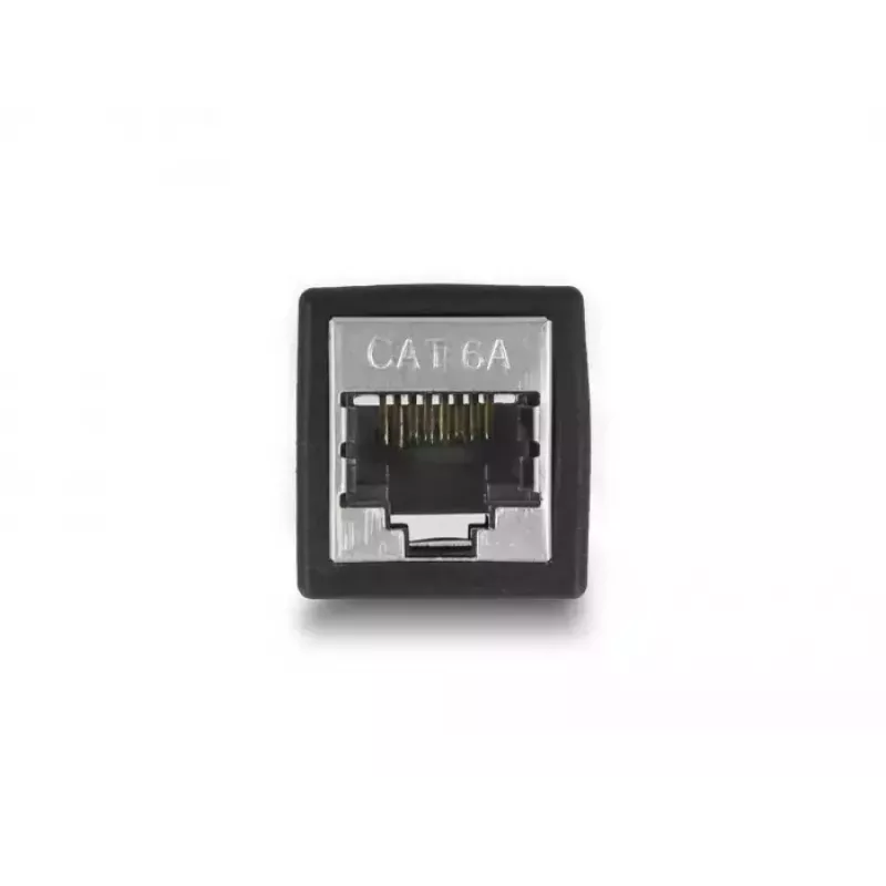DeLOCK Adapter RJ45 ligzda uz RJ45 ligzdu Cat.6A melns