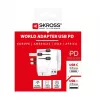 Power Plug Adapter Skross 61663 Universal balta 100-250V 2.4A USB