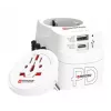 Power Plug Adapter Skross 61663 Universal balta 100-250V 2.4A USB