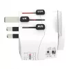 Power Plug Adapter Skross 61663 Universal balta 100-250V 2.4A USB