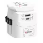 Power Plug Adapter Skross 61663 Universal balta 100-250V 2.4A USB