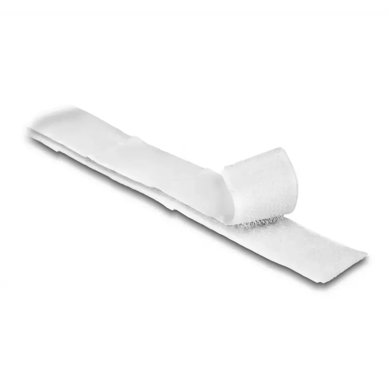 DeLOCK āķa un cilpas lente pašlīmējoša, garums 5 m x platums 20 mm, balta
