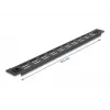 Ventilated Blank Panel DeLOCK 19 collu 66985 Melns Metāls 1U