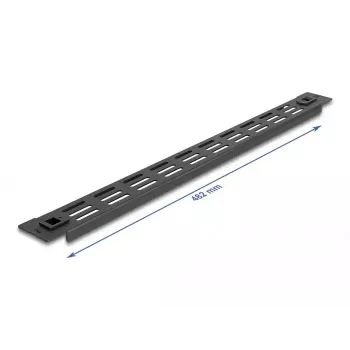 Ventilated Blank Panel DeLOCK 19 collu 66985 Melns Metāls 1U
