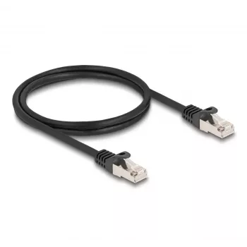 DeLOCK kabelis RJ50 vīr. uz RJ50 vīr. S/FTP 1 m melns