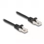 DeLOCK kabelis RJ50 vīr. uz RJ50 vīr. S/FTP 1 m melns