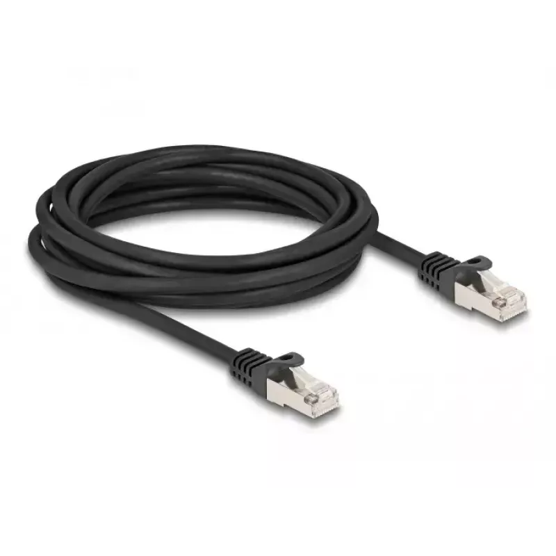 DeLOCK kabelis RJ50 vīr. uz RJ50 vīr. S/FTP 5m melns