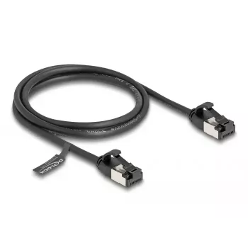 Tīkla kabelis DeLOCK RJ45 spraudnis–spraudnis Cat.8.1 1 m melns