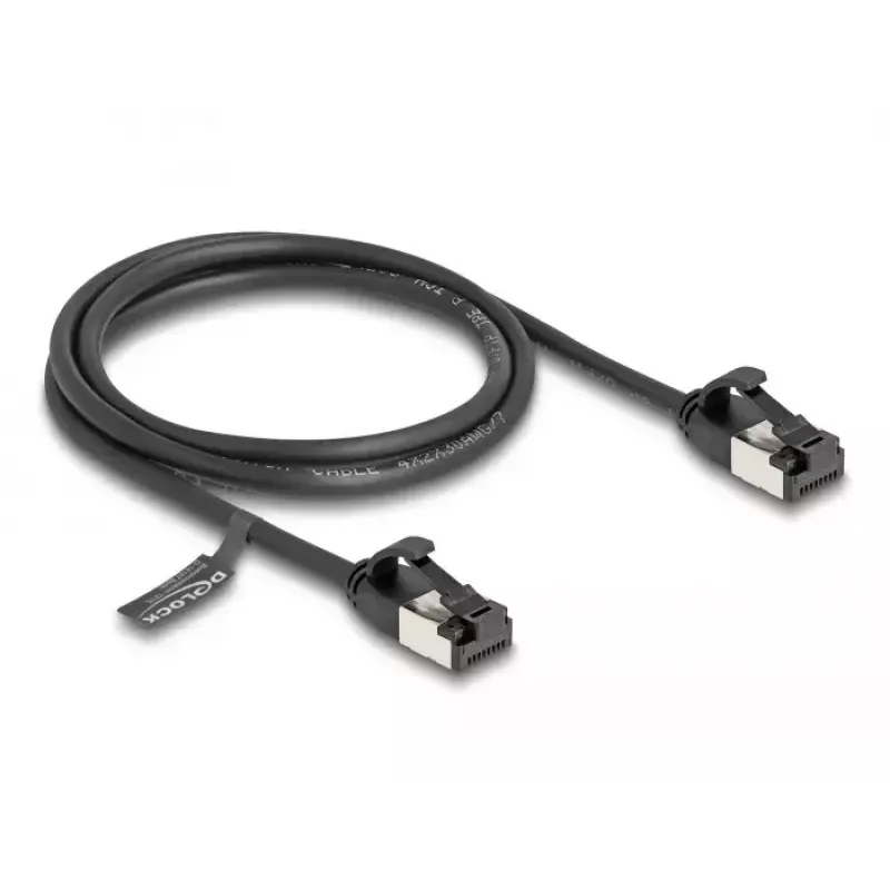 Tīkla kabelis DeLOCK RJ45 spraudnis–spraudnis Cat.8.1 1 m melns