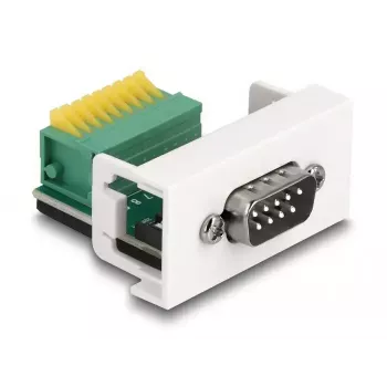 DeLOCK Easy 45 modulis D-Sub 9 kontaktu vīrišķais savienotājs uz spaiļu bloku 22.5 x 45 mm