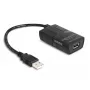 DeLOCK USB 2.0 izolators, Type-A spraudnis – Type-A ligzda, 5 kV izolācija