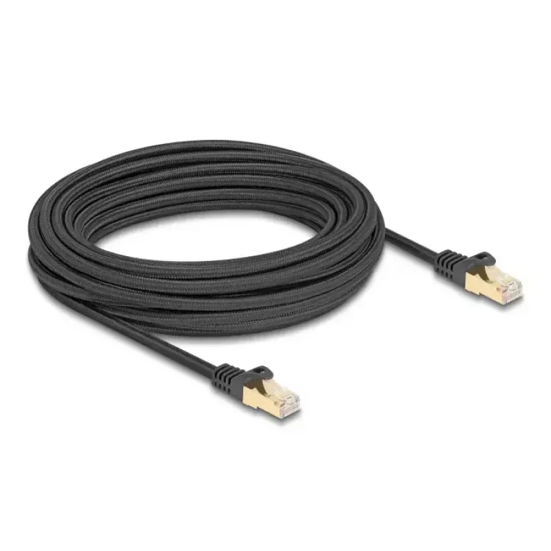 DeLOCK RJ45 tīkla kabelis Cat.6A S/FTP 10m melns