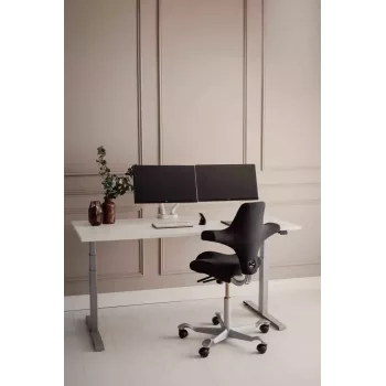 Galda statīvs BakkerElkhuizen BE Flexible Dual 88.9 cm Balts Skavas stiprinājums 20 kg