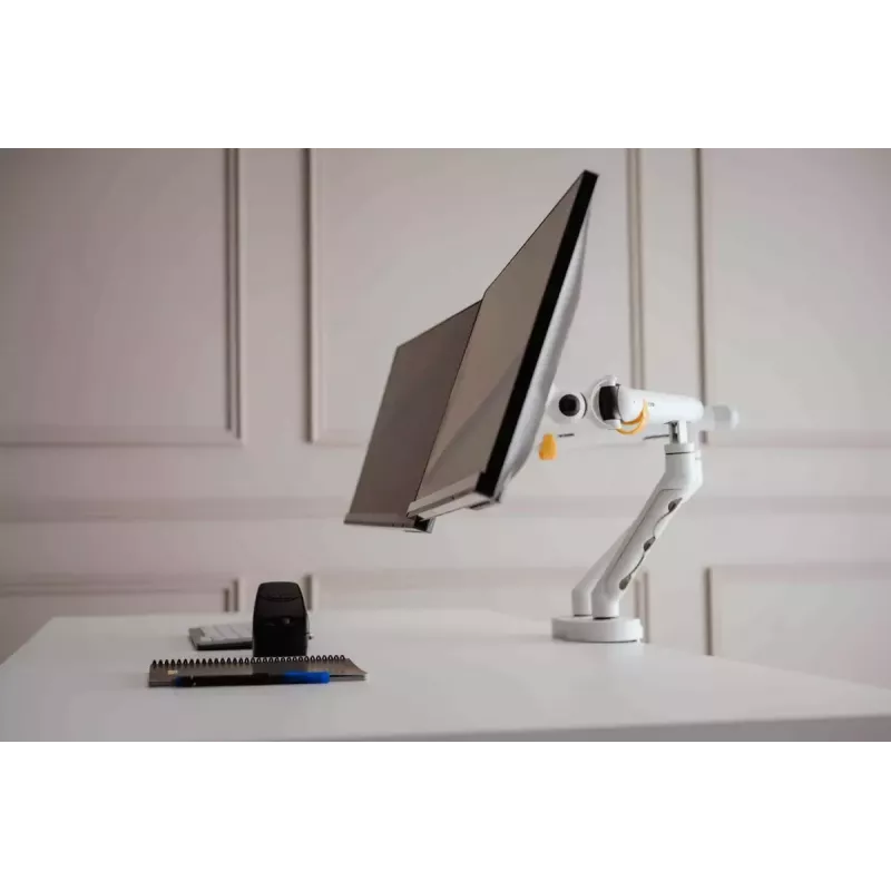 Galda statīvs BakkerElkhuizen BE Flexible Dual 88.9 cm Balts Skavas stiprinājums 20 kg