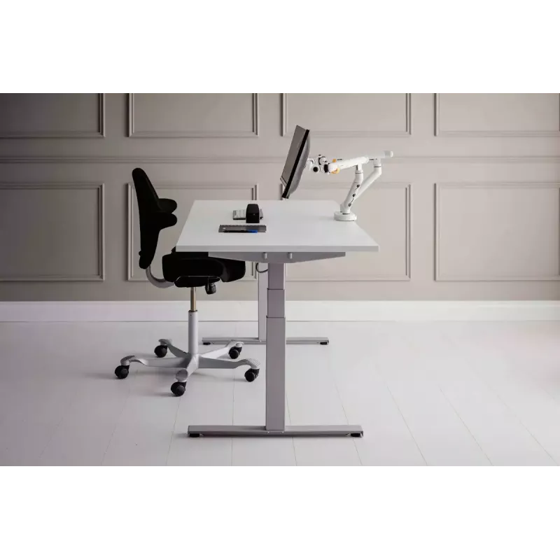 Galda statīvs BakkerElkhuizen BE Flexible Dual 88.9 cm Balts Skavas stiprinājums 20 kg
