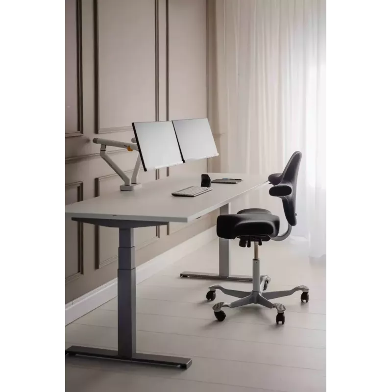 Galda statīvs BakkerElkhuizen BE Flexible Dual 88.9 cm Balts Skavas stiprinājums 20 kg