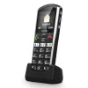 Viedtālrunis Emporia SIMPLICITY-LTE 5,08 cm (2 collas) 1200 mAh Melns, Sudraba