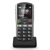 Viedtālrunis Emporia SIMPLICITY-LTE 5,08 cm (2 collas) 1200 mAh Melns, Sudraba
