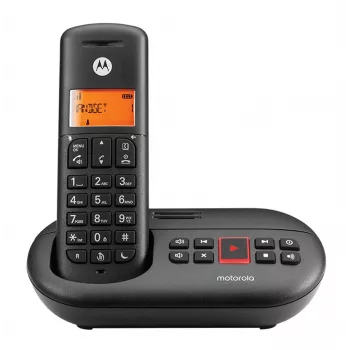 DECT tālrunis Motorola E211 Zvanītāja ID Melns Bezvadu klausule