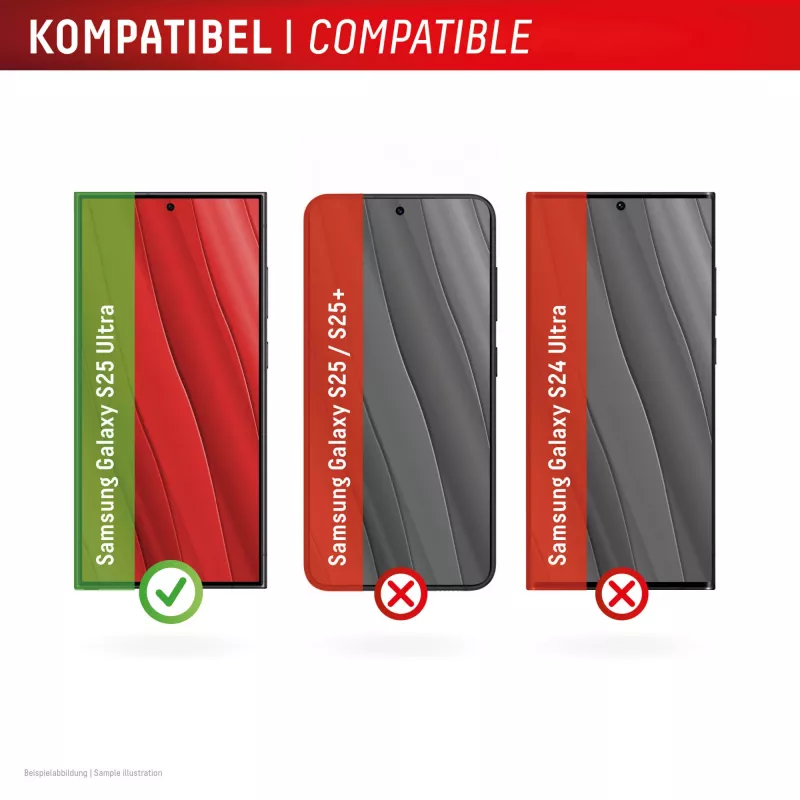 Displex Privātuma ekrāna aizsargs (10H) Samsung Galaxy S25 Ultra, Eco montāžas rāmis, privātuma filtrs