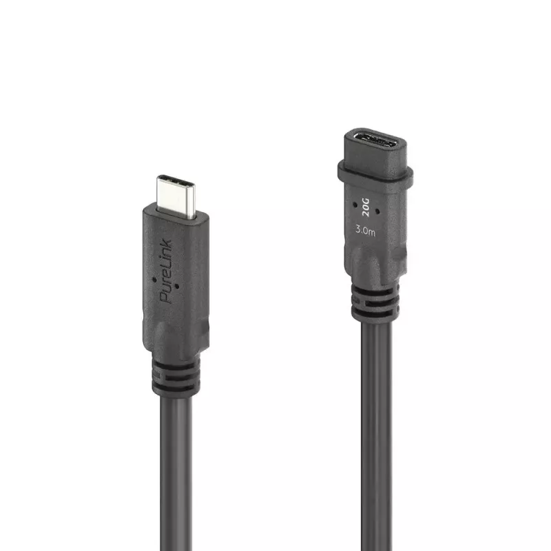 USB kabelis PureLink PI6630-030 USB4 Gen 2x2 3 m USB C Melns