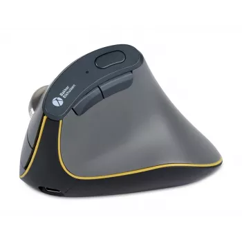 BakkerElkhuizen FastForward pele, labā roka, vertikāls dizains, optiskā, RF bezvadu + Bluetooth + USB Type-C, 500 DPI, pelēka