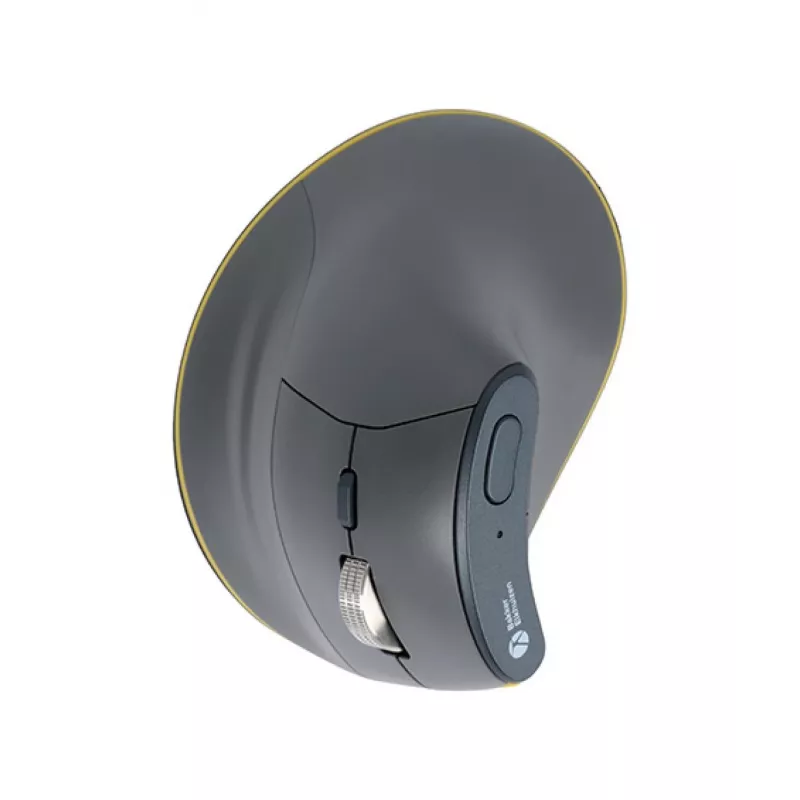 BakkerElkhuizen FastForward pele, labā roka, vertikāls dizains, optiskā, RF bezvadu + Bluetooth + USB Type-C, 500 DPI, pelēka