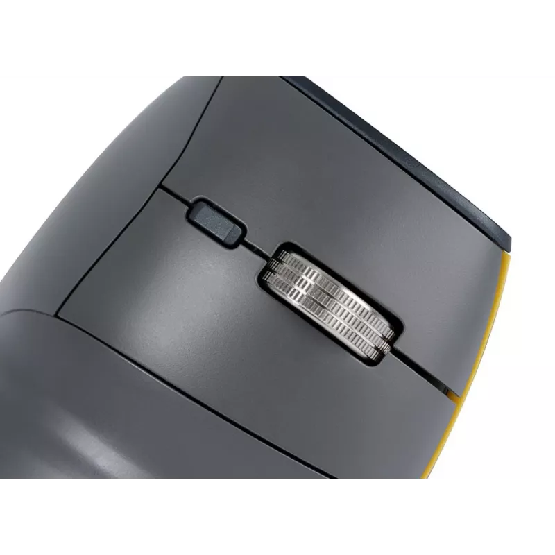 BakkerElkhuizen FastForward pele, labā roka, vertikāls dizains, optiskā, RF bezvadu + Bluetooth + USB Type-C, 500 DPI, pelēka