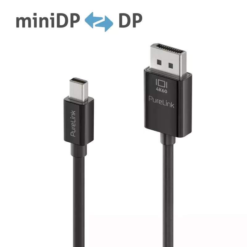DisplayPort kabelis PureLink IS2121-030 3 m Mini DisplayPort melns