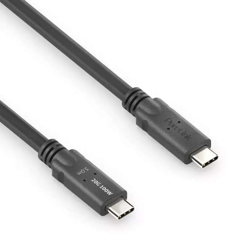 USB kabelis PureLink PI6600-020 USB4 Gen 2x2 2m melns