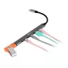 USB-C Hub 7-in-1 BakkerElkhuizen BNECHUB3A4C — 7 porti (USB 3.2 Gen1 A, USB 3.2 Gen1 C, USB 2.0), alumīnija korpuss, pelēks/melns