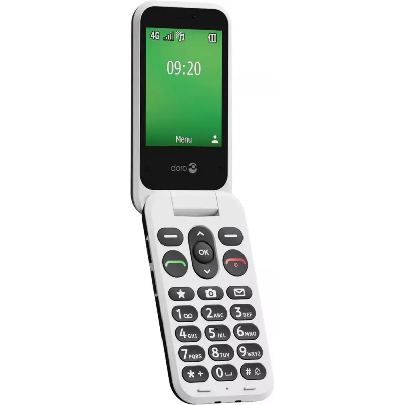 Viedtālrunis Doro Leva E22 2.8 collu 0.3 MP Melns Balts