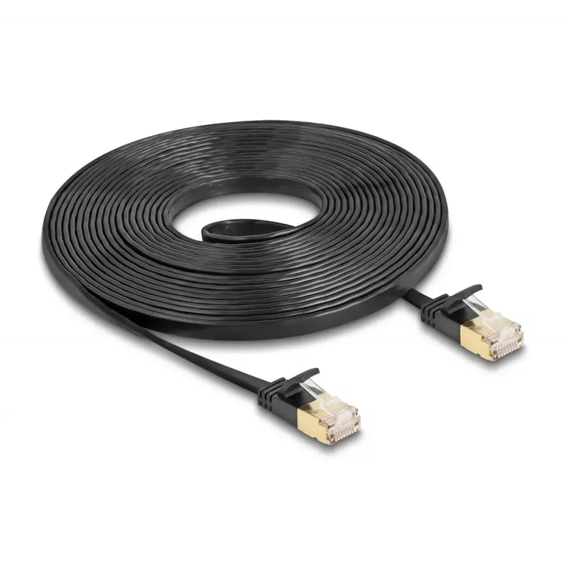 Tīkla kabelis DeLOCK RJ45 Cat.6A kontaktdakša uz kontaktdakšu U/FTP 5m melns