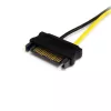 StarTech.com 6in SATA barošanas adapteris no SATA uz 8 kontaktu PCI Express videokartes barošanu