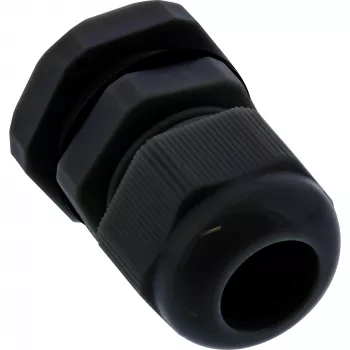 InLine kabeļu blīvslēgs no neilona, IP68, 3,5–6 mm, melns, 10 gab., neoprēns, neilons, melns, 43 g, 80 mm, 120 mm, 25 mm