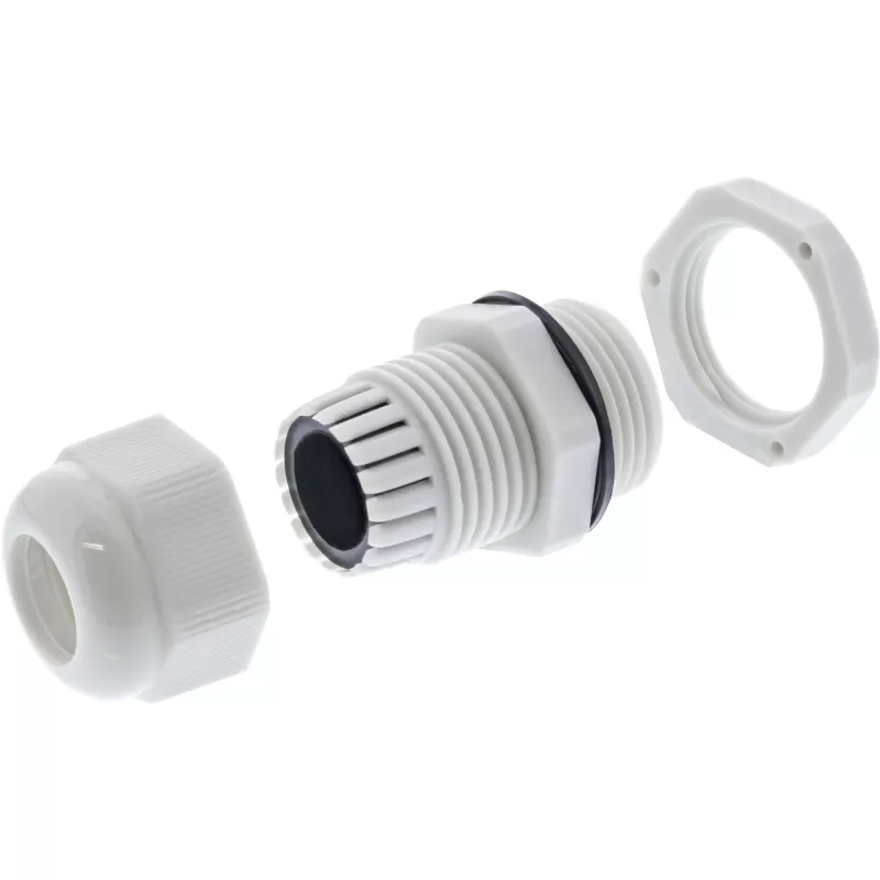 InLine kabeļa blīvslēgs, neilons, IP68, 4–8 mm, pelēks, 10 gab., Pelēks, 63 g, 80 mm, 120 mm, 25 mm, 73 g