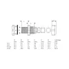 InLine kabeļu blīvslēgs, neilons, IP68, 3,5–6 mm, pelēks, 10 gab., Neilons, Pelēks, 43 g, 80 mm, 120 mm, 25 mm