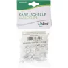 Kvadrātveida kabeļu skava InLine 44020 8mm Balta 100 gab. iepakojumā