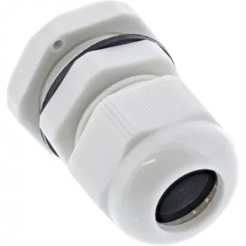 Kabeļu blīvslēgs InLine 6–12 mm neilons IP68 pelēks, 10 gab. iepakojumā, ārējais diametrs 12 mm