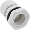 Kabeļu blīvslēgs InLine 6–12 mm neilons IP68 pelēks, 10 gab. iepakojumā, ārējais diametrs 12 mm