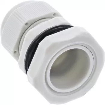 Kabeļu blīvslēgs InLine 6–12 mm neilons IP68 pelēks, 10 gab. iepakojumā, ārējais diametrs 12 mm