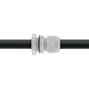 Kabeļu blīvslēgs InLine 6–12 mm neilons IP68 pelēks, 10 gab. iepakojumā, ārējais diametrs 12 mm
