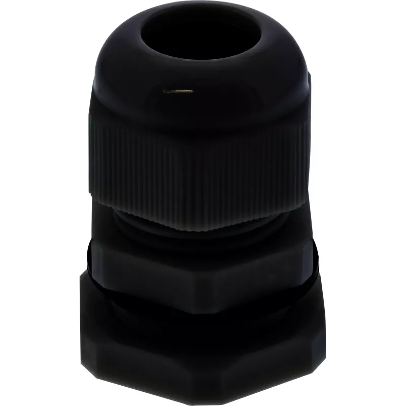 Kabeļu blīvslēgs InLine 44012B neilona IP68 kabeļiem Ø6–12 mm, melns, iepakojumā 10 gab.