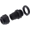 Kabeļu blīvslēgs InLine 44012B neilona IP68 kabeļiem Ø6–12 mm, melns, iepakojumā 10 gab.