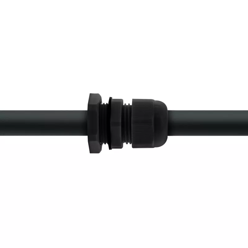 Kabeļu blīvslēgs InLine 44012B neilona IP68 kabeļiem Ø6–12 mm, melns, iepakojumā 10 gab.