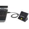 Manhattan USB-A vied/SIM karšu lasītājs, 480 Mb/s (USB 2.0), galda statīvs, berzes tipa saderīgs, Hi-Speed USB, kabelis 86 cm, melns, trīs gadu garantija