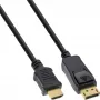 DisplayPort–HDMI pārveidotāja kabelis InLine 17184 1,5 m melns