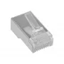Savienotājs 8P8C RJ45 vīrietis ekranēts apaļajiem kabeļiem, InLine, 10 gab., sudraba